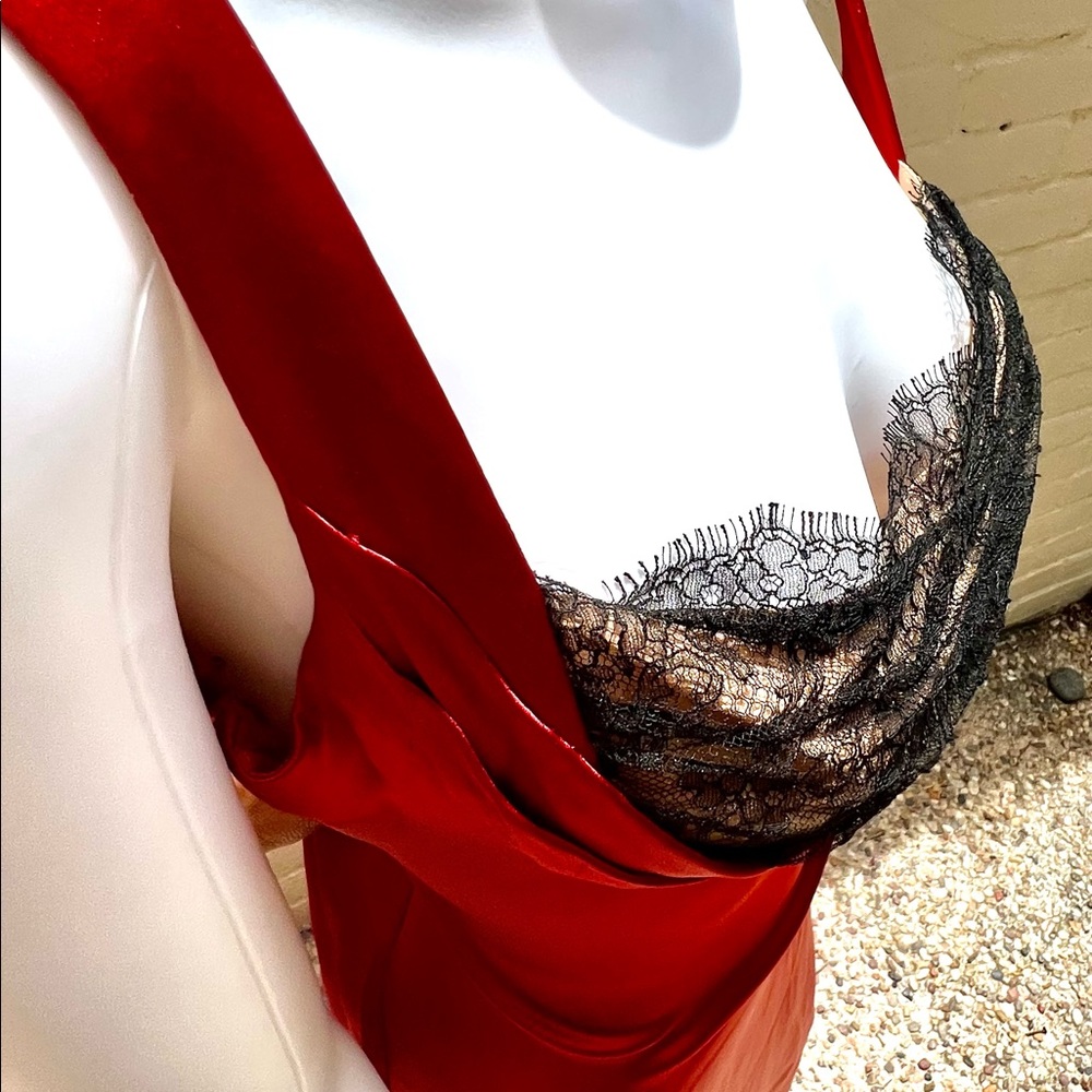 Vera Wang Gilded Age Red Gown sz4 - Picture 6 of 16